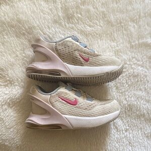 Nike Cream and Pink Athletic Shoes